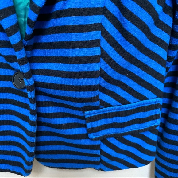 A.N.A. Black & Blue Striped Blazer Size M - Picture 7 of 7